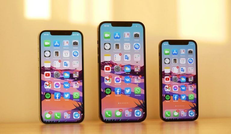 Three iPhones