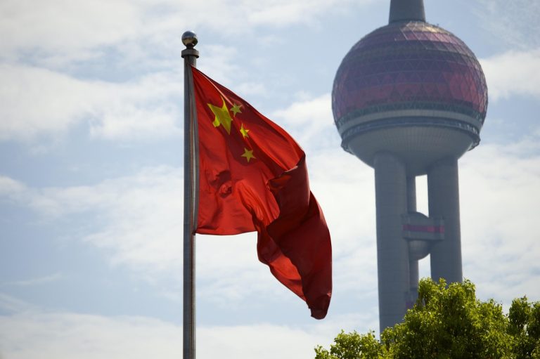 Chinese flag in Shanghai