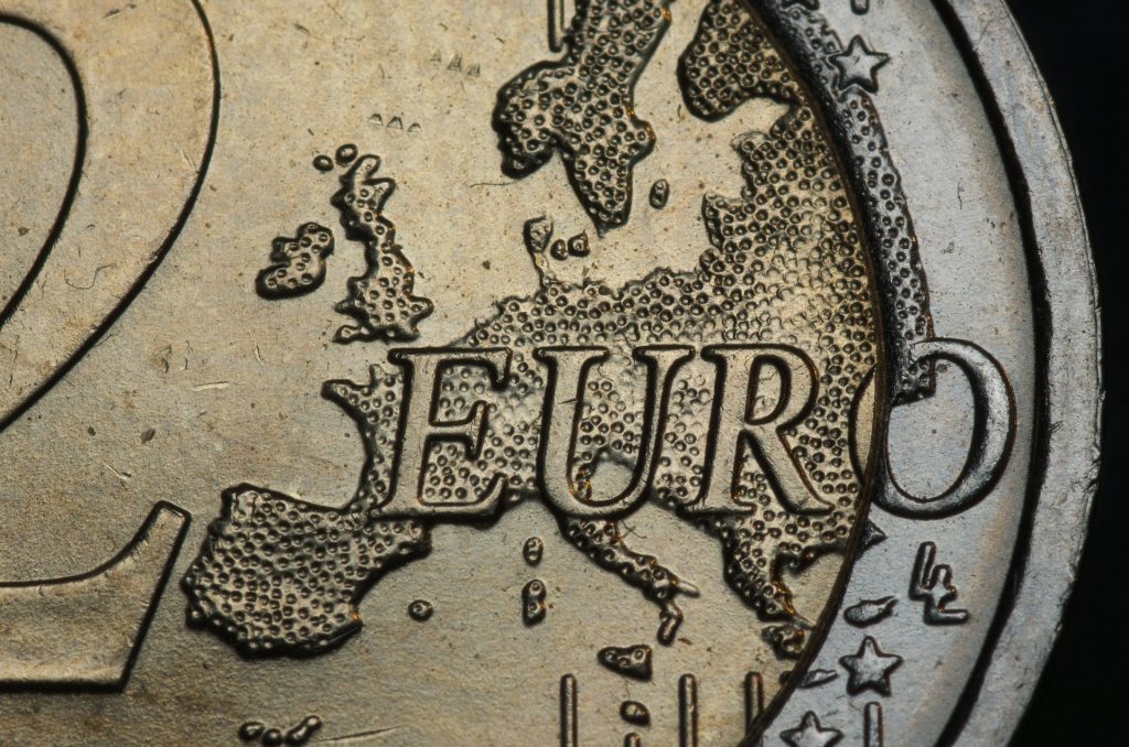 2 euro coin close-up