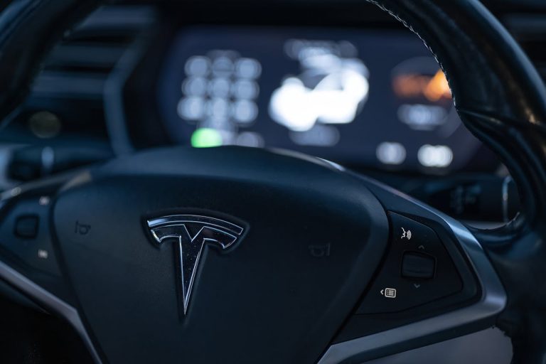 Tesla steering wheel