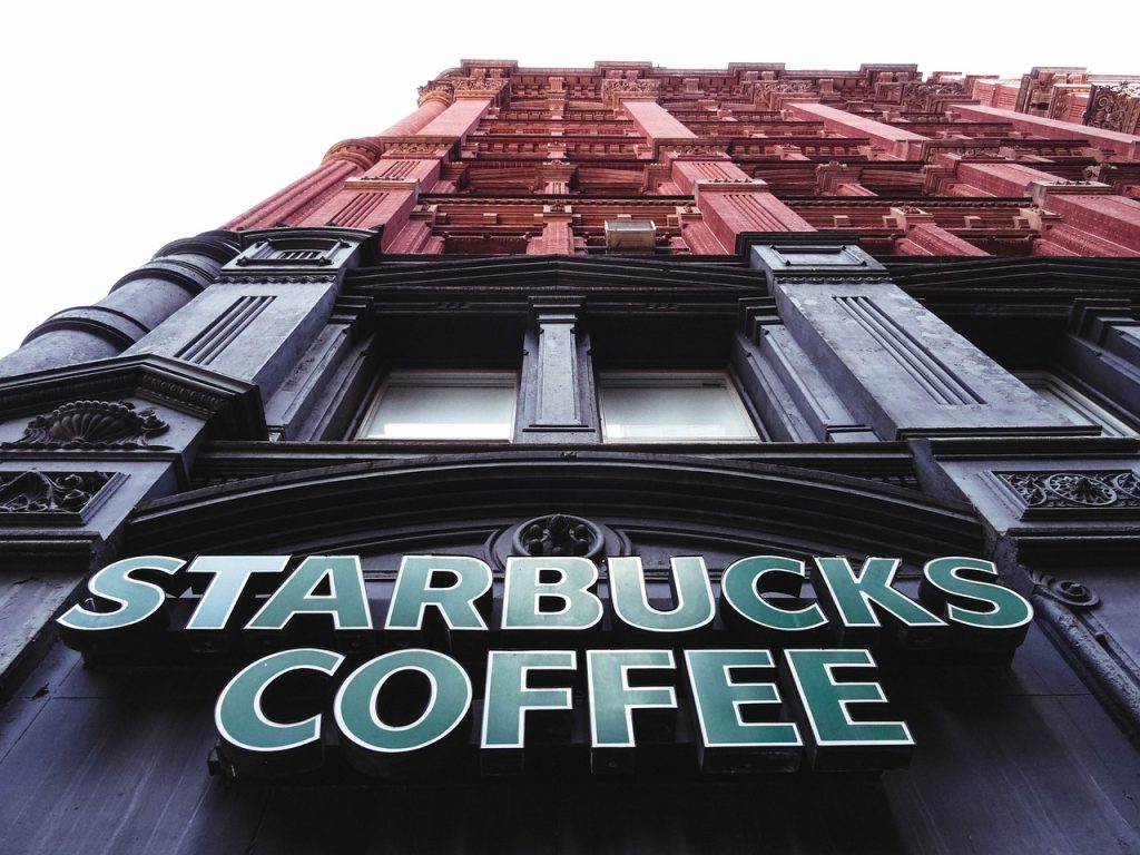 Starbucks Coffee shop sign