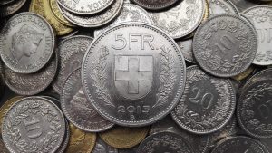 Swiss franc coins