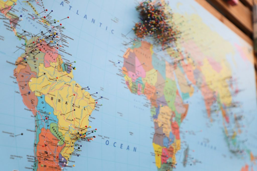 Latin America map