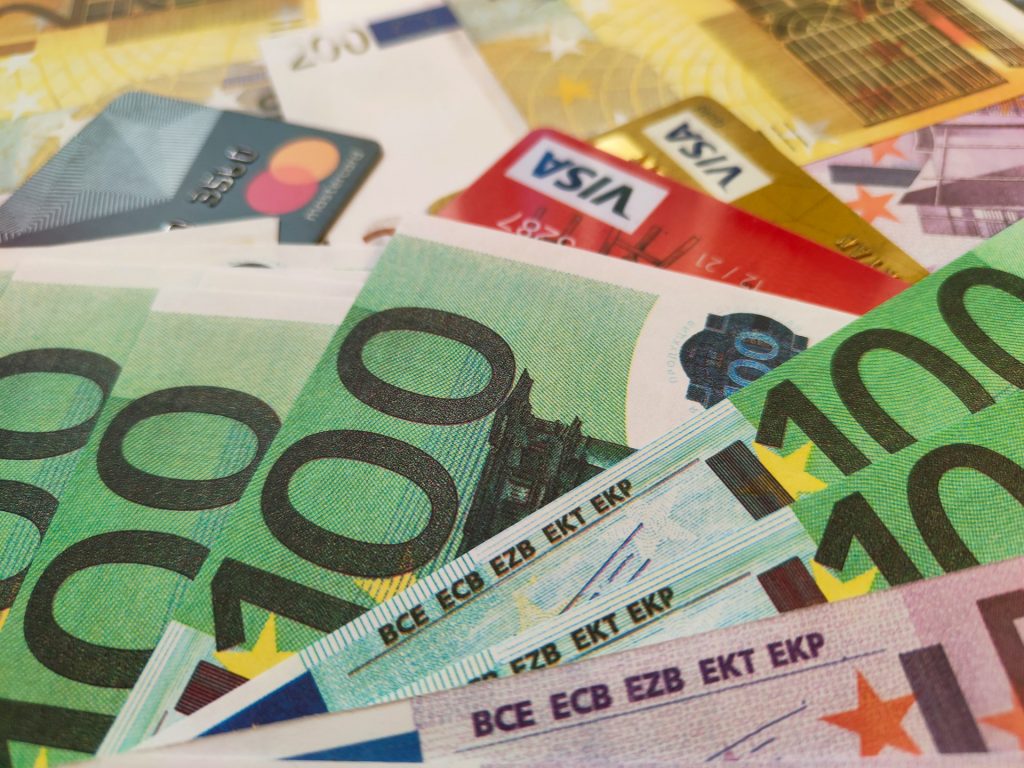 Euros and credit cards