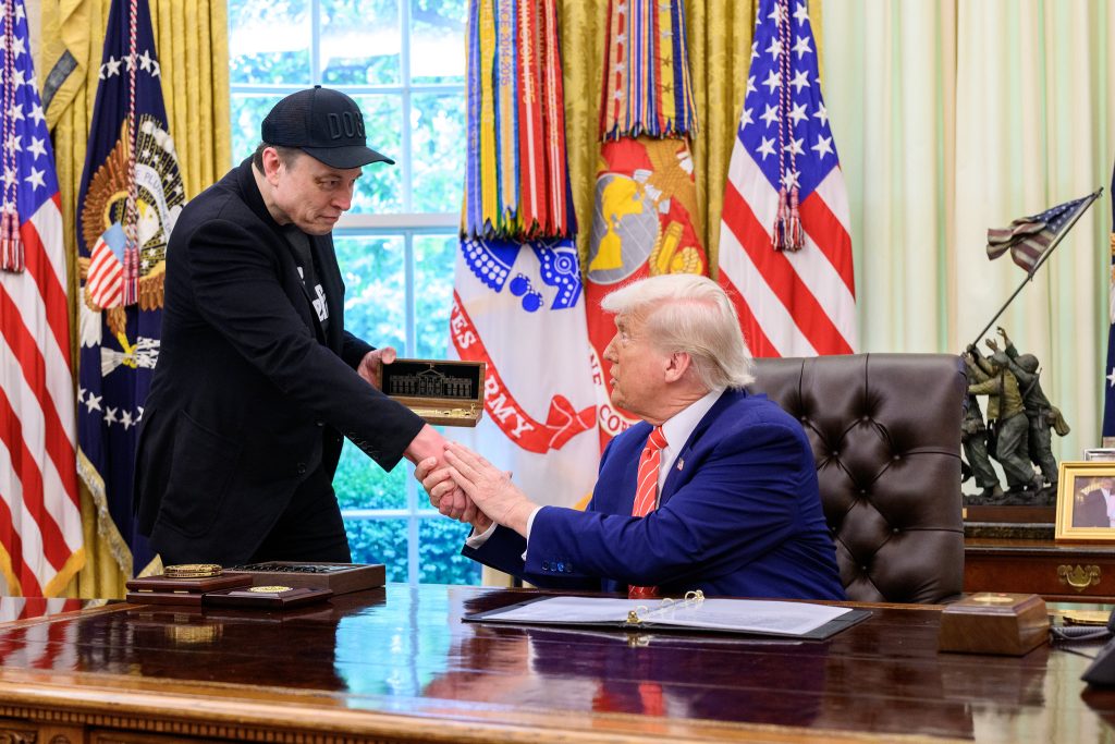 Elon Musk in Donald Trump