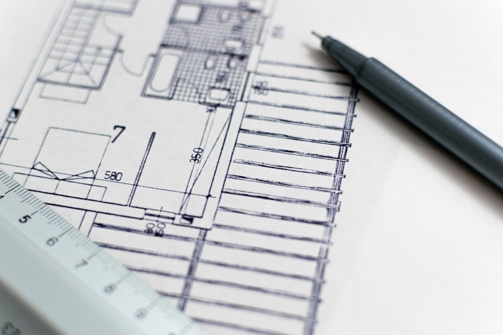 Construction blueprint