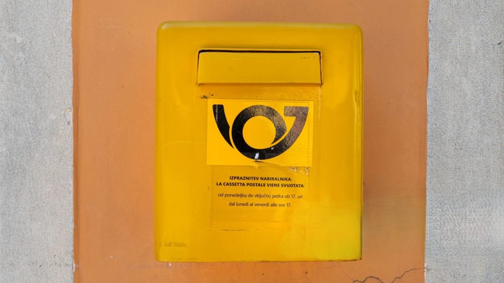 pošta Slovenija, nabiralnik