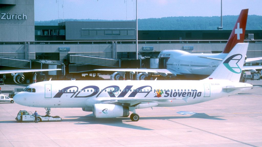 Adria Airways, letalska družba, Slovenija