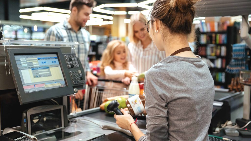 trgovina, prodajalka, blagajna