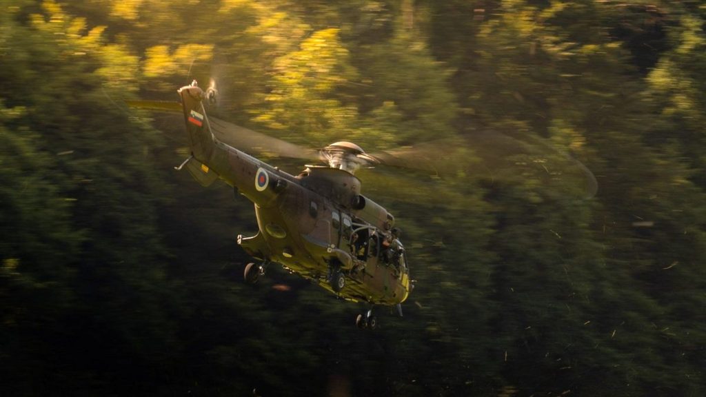 slovenska vojska, helikopter