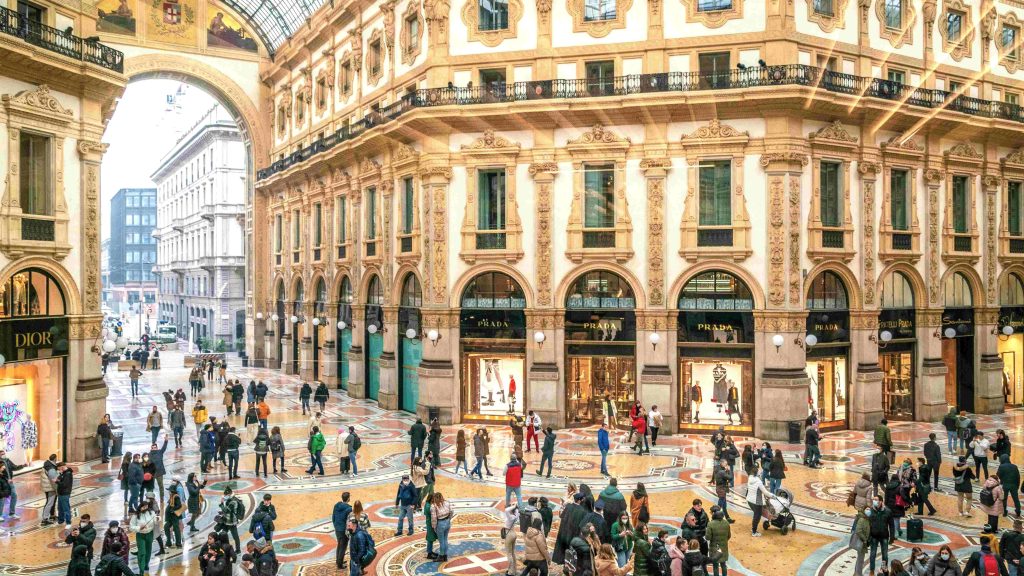 Milano, Italija, nakupovanje, potrošniki