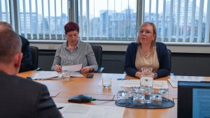 Ministrica za kmetijstvo, gozdarstvo in prehrano Mateja Čalušić, sestanek