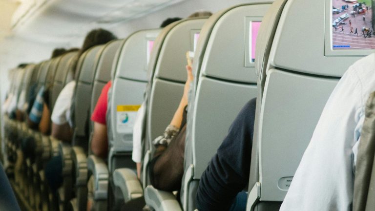 potniki, letalo, promet